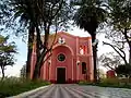 Vista frontal del Templo. Calle Belgrano.