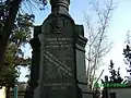 Escrito en la Estatua de Domeyko en el Cementerio General de Santiago