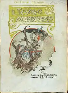 Il tesoro misterioso, 1907 (edición de Duemila leghe sotto l'America, 1888). Ilustraciones de Luca Fornari.