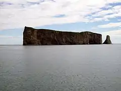 Rocher Percé frente a la isla Bonaventure