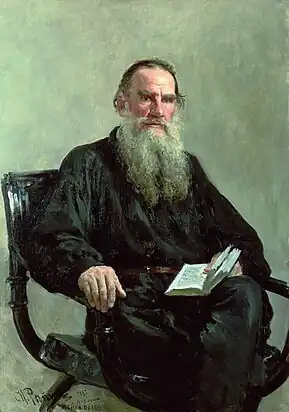 Retrato de León Tolstói. 1887.I. Repin
