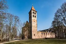 Ruinas de la iglesia abacial de Hersfeld.