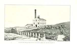 Mina la Dificultad, en Real del Monte en 1893.