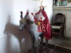 Imagen procesional en la iglesia de Putre.