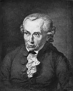 Kant definió la Ilustración como "la salida del hombre de su autoculpable minoría de edad". Su lema sapere aude ("atrévete a saber") implicaba el librepensamiento, y su teoría del conocimiento el agnosticismo.