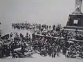 Inauguración de la Cruz Monumental del cerro San Cristóbal.