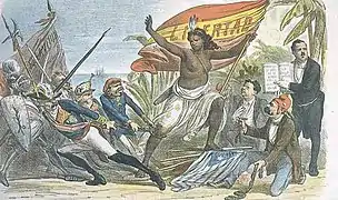 Cuba, por La Flaca, Barcelona, 16 de enero de 1873.