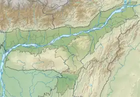 Río Manas ubicada en Assam