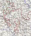 La frontera indo-oriental de Pakistán mostrada por el ejército de los EE. UU., cerca de 1960