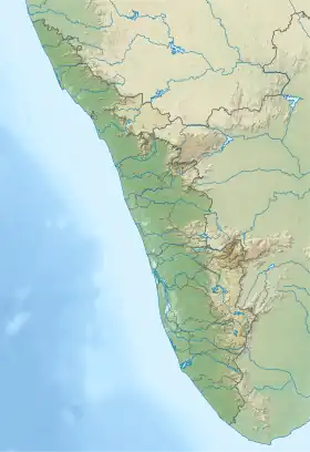 Lago Ashtamudi ubicada en Kerala