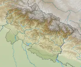 Río Mandakini ubicada en Uttarakhand