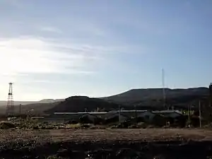 Sector industrial de Diadema con los molinos en lo alto