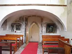 Interior de la capilla de san Migeul