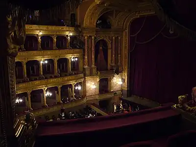 Interior de la ópera