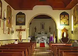 Interior de la Iglesia de Santa Bárbara