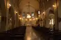Interior de la parroquia de Marcos Paz