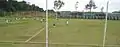 Interior del Estadio Sol del Este en 2017. Foto capturado desde la gradería principal del estadio durante un encuentro de las divisiones juveniles