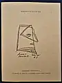 Invitación exposición y presentación del libro 40 Retratos de Ubu Roi de José Luis Cuevas, galería Tenanitla, Cd. Mx.1982