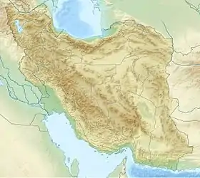 Isla Hendurabí ubicada en Irán