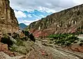 Foto del cauce del Río Iruya.