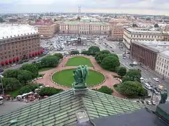 Plaza de San Isaac desde la Catedral de San Isaac