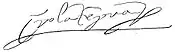 Firma de Isabel de Portugal