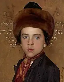 Isidor Kaufmann, Retrato de niño judío, 1900. Joods Historisch Museum, Ámsterdam.