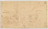 Croquis de Isla Amelia por D. Francisco Cortazar