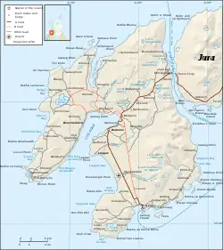 Mapa de la isla