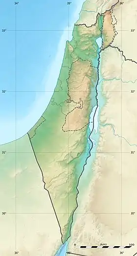 Gezer ubicada en Israel