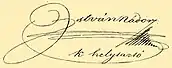 Firma de Esteban de Austria