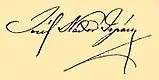 Firma de Archiduque José Antonio