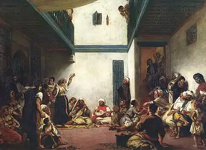 Delacroix, Boda judía en Marruecos, óleo, 1837-1841. Museo del Louvre, París.