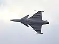 Saab 39 Gripen, avión con ala en delta y canards.