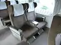 Asiento de la Clase Verde del JR Central (tren J)