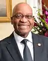 Jacob Zuma,  Presidente de Sudáfrica.