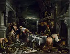 Cristo en casa de María, Marta y Lázaro (c. 1577), Museo de Bellas Artes de Houston.