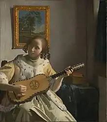 Dama tocando la guitarra, Johannes Vermeer