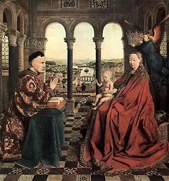 Virgen del canciller Rolin, de Jan van Eyck (1435)