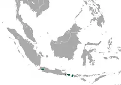 Distribución de M. kusnotoi