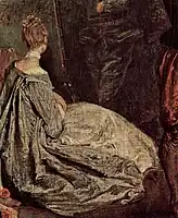 Descanso durante la cacería, de Watteau, ca. 1720.