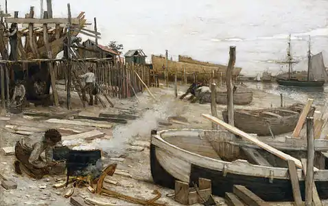 The Dockyard (1875), Cleveland, Museo de Arte de Cleveland .