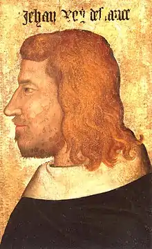 Retrato de Juan II de Francia, antes de 1350.