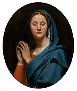 La virgen del velo azul, Ingres, 1827.