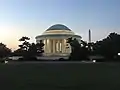 El Monumento a Jefferson Memorial con el Monumento a Washington al fondo