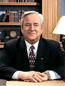 Jerry Falwell, uno de los más importantes telepredicadores de Estados Unidos.