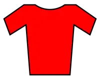 Maillot rojo de líder de la clasificación por puntos