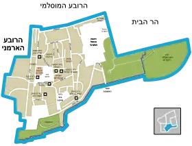 Mapa del Barrio Judío y sus alrededores