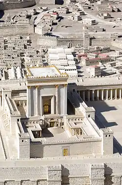 Modelo del segundo Templo de Jerusalén en el siglo I d. C.