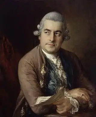 Johann Christian Bach, obra de Thomas Gainsborough